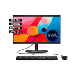 HP - AIO 22-dg0011la FHD INTEL N100 RAM 16GB 256GB SSD Black