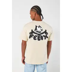 KOAJ - Camiseta manga corta con estampado en frente de Felix The HOMBRE