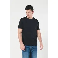 KOAJ - Camiseta en algodón manga corta unicolor para hombre, dob HOMBRE