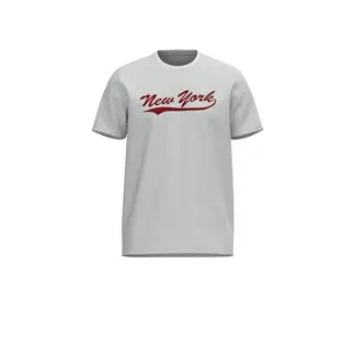 KOAJ - Camiseta crema clara cuello redondo con diseño college HOMBRE