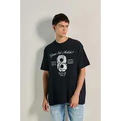KOAJ - Camiseta oversize manga corta de la pasión por el tennis HOMBRE