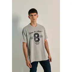 KOAJ - Camiseta oversize manga corta de la pasión por el tennis HOMBRE