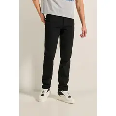 KOAJ - Jean 90´S tiro bajo negro con bota recta y bolsillos Hombre