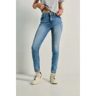 KOAJ - Jean para mujer, 5 bolsillos, tiro alto, ajuste ceñido co MUJER