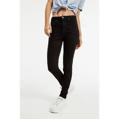KOAJ - Jean jegging super alto negro MUJER