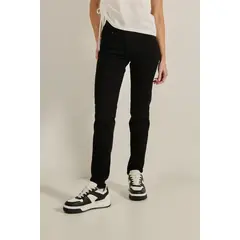 KOAJ - Jean push up negro con tiro alto y pretina ancha con bo