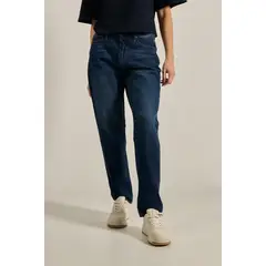 KOAJ - Jean azul oscuro boyfriend con bota recta y tiro alto