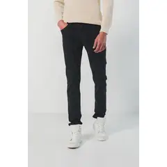 KOAJ - Jean skinny para hombre en tono negro cuenta con cierre d HOMBRE