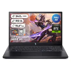 ACER - Portátil Nitro V15 Ryzen 5 7535HS Ram 24gb 512gb Rtx2050 15.6 Pul Computador Portátil