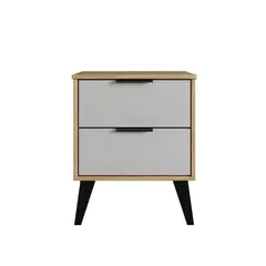 MULTIMUEBLES - MESA DE NOCHE BLANCO NOGAL 859