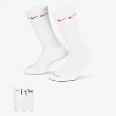 NIKE - MEDIAS EVERYDAY PLUS CUSH CREW 3 PARES DH3822-902 BLANCO