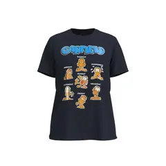 KOAJ - Camiseta unicolor en algodÃ³n con diseÃ±o de Garfield y MUJER