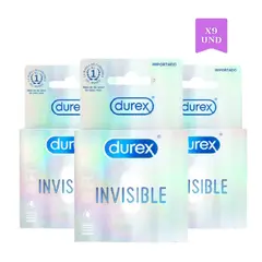 DUREX - Combo Condones Invisible - 9 Unidades