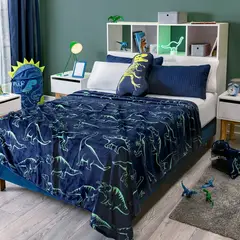 VIANNEY - Cobija Ligera Dinosaurios Talla Queen Sensación Fresca -