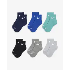 NIKE - MEDIAS BEBE DRI-FIT PERFORMANCE 6 PARES RN0018-EIG 7C-10C