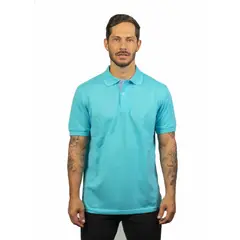 KP K'PO KING - Camiseta tipo polo para hombre azul claro Kapo