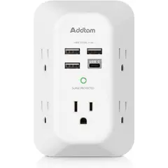 GENERICO - Multitoma Cargador De Pared Usb C Protector Sobretension