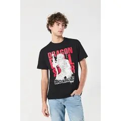 KOAJ - Camiseta manga corta con estampado en frente de Dragon Ba HOMBRE