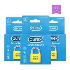 DUREX - Combo Condones Extra Seguro - 9 Unidades