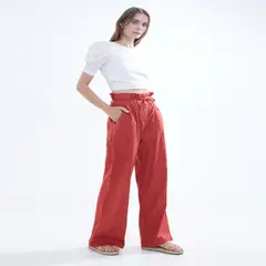SEVEN SEVEN - Pantalon Mujer Seven Terracota Algodón 28071675-30093