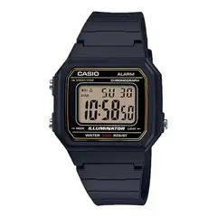 CASIO - Reloj w-217h-9avdf Original Unisex En Resina - Negro