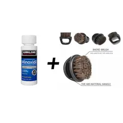 SIGNATURE - Minoxidil Kirkland 5% 1 botella + cepillo Redondo