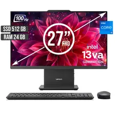 LENOVO - TODO EN UNO INTEL CORE I5-13420H SSD 512GB RAM 24GB LED 27 FULL HD 100Hz