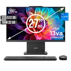 LENOVO - TODO EN UNO INTEL CORE I5-13420H SSD 512GB RAM 32GB LED 27 FULL HD 100Hz