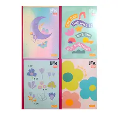 SCRIBE - Pack X12 Cuadernos Cosido 100h Cuadros Femenino Link