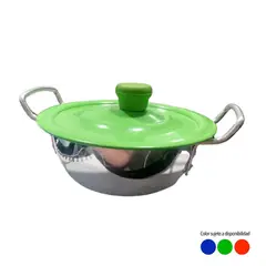 GENERAL - Paila de Aluminio 1,1 Litros No 18 Tapa Color