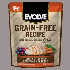 EVOLVE - Cat Grain Free Sobre Alimento Húmedo Pavo 85gr