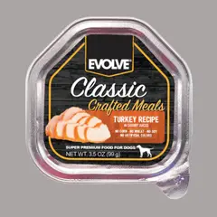 EVOLVE - Dog Classic Crafted Meals Bandeja Pavo 99gr