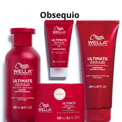 WELLA - Kit Ultimate Repair Shampoo + Acondicionador + Mascarill