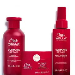WELLA - Kit Ultimate Repair Shampoo + Mascarilla + Miracle