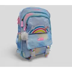 GENERICO - Morral de almacenamiento bolso escolar azul bolso de niña