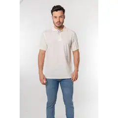 KP K'PO KING - Camiseta tipo polo para hombre marfil Kapo