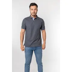 KP K'PO KING - Camiseta tipo polo para hombre gris oscura Kapo
