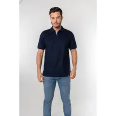 KP K'PO KING - Camiseta tipo polo para hombre azul oscura Kapo
