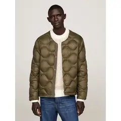 TOMMY HILFIGER - Chaqueta verde de plumón acolchada ligera
