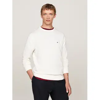 TOMMY HILFIGER - Saco Blanco Essential Con Logo