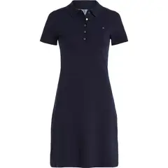 TOMMY HILFIGER - Vestido azul tipo polo con corte slim