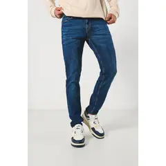 KOAJ - Jean azul oscuro slim tiro bajo con ajuste ceñido HOMBRE