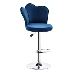 DIMATEX LEON - Silla Bar Butaco Alta Giratoria Suave Barra Cocina Refana Azul