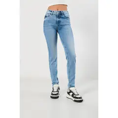 KOAJ - Jean para mujer, 5 bolsillos, tiro alto, cinco bolsillo Mujer