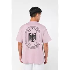 KOAJ - Camiseta oversize para hombre manga corta con estampaci Hombre