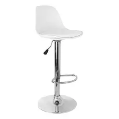 DIMATEX LEON - Silla Bar Butaco Alta Giratoria Barra Bar Cocina Reforlando Blanca