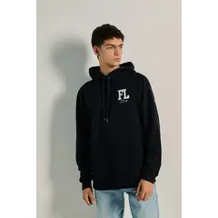KOAJ - Buzo capota ranglan con estampado College. HOMBRE