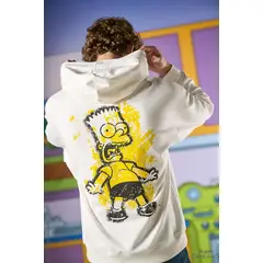 KOAJ - Buzo de capota en color kaki medio de Simpsons, para teen HOMBRE