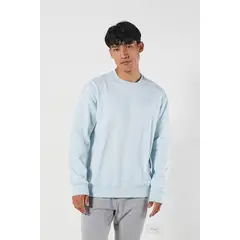 KOAJ - Buzo azul claro con hombro rodado y cuello redondo HOMBRE