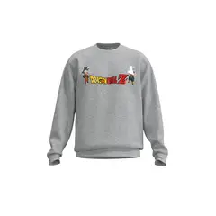KOAJ - Buzo unicolor con diseÃ±o de Dragon Ball Z y cuello red HOMBRE